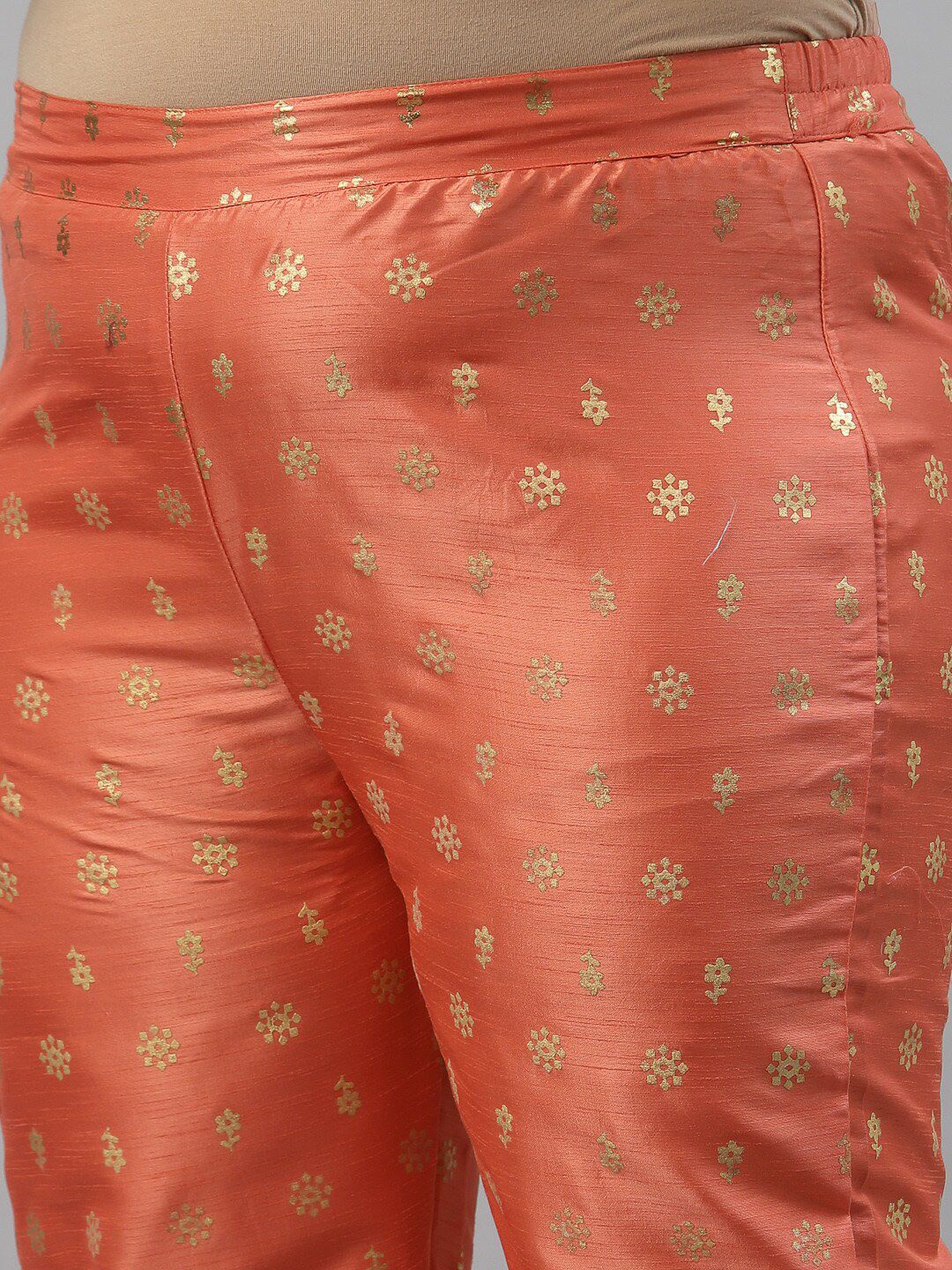 Sztori Ethnic Motifs Printed Gotta Patti Kurta with Trousers