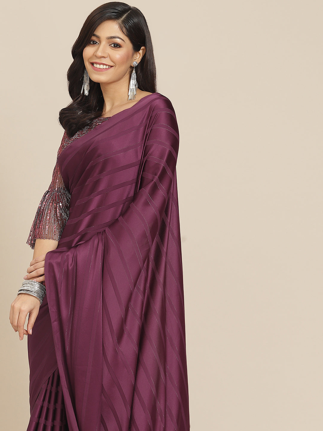 Tikhi Imli Magenta Striped Grab2Buy 