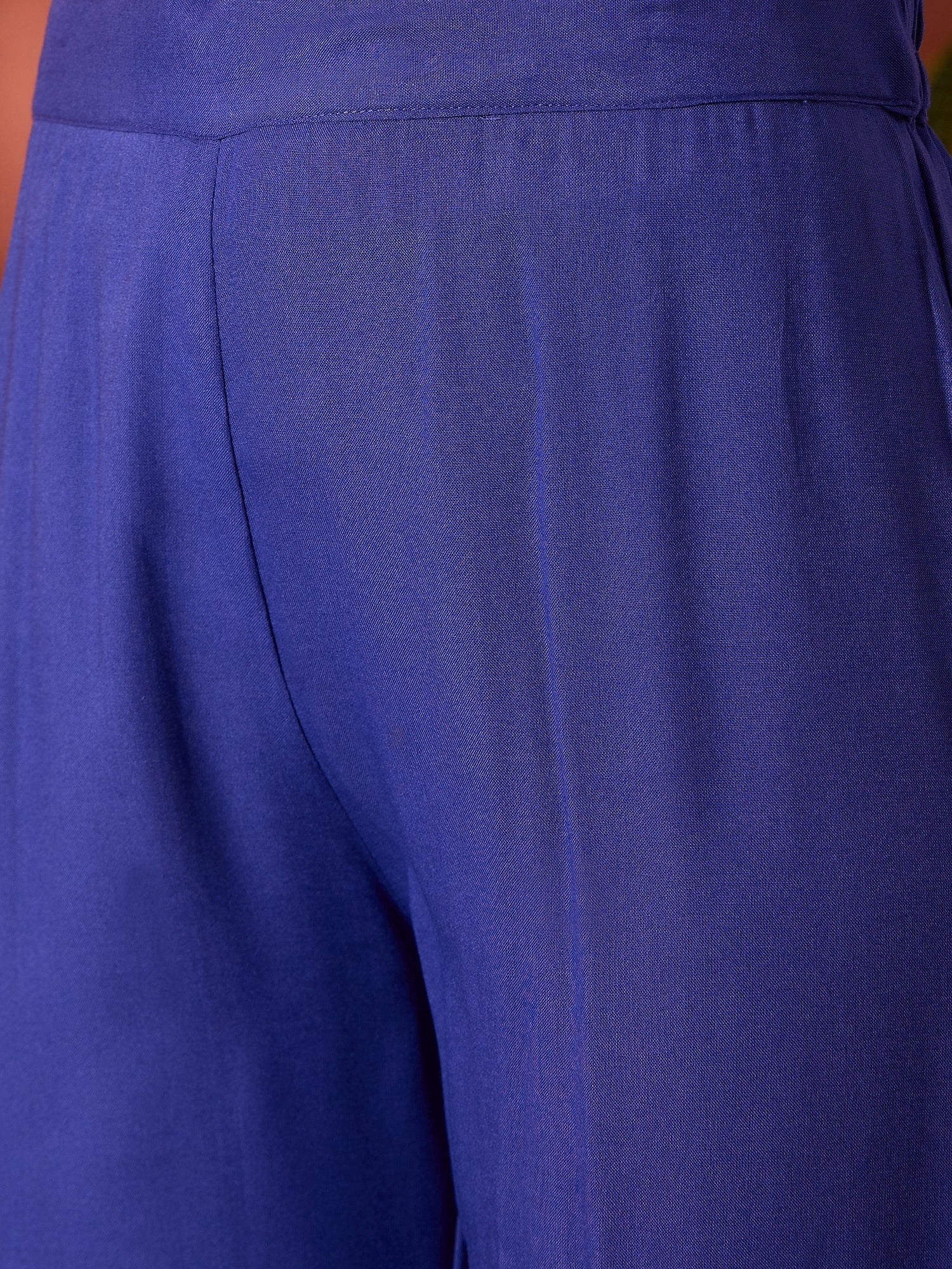 InWeave Ink Blue Anarkali Patola Kurta Set 