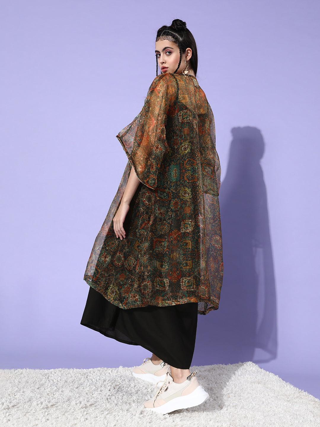InWeave Multi Color Organza Cape 