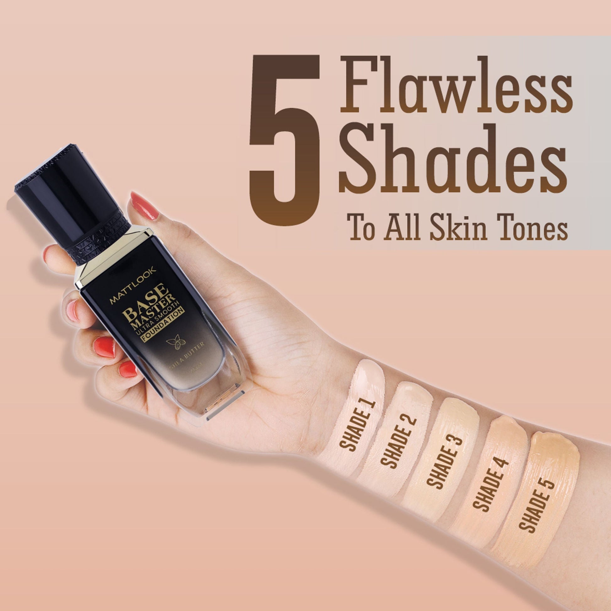 Matt Look Base Master Ultra Smooth Foundation - Fair 