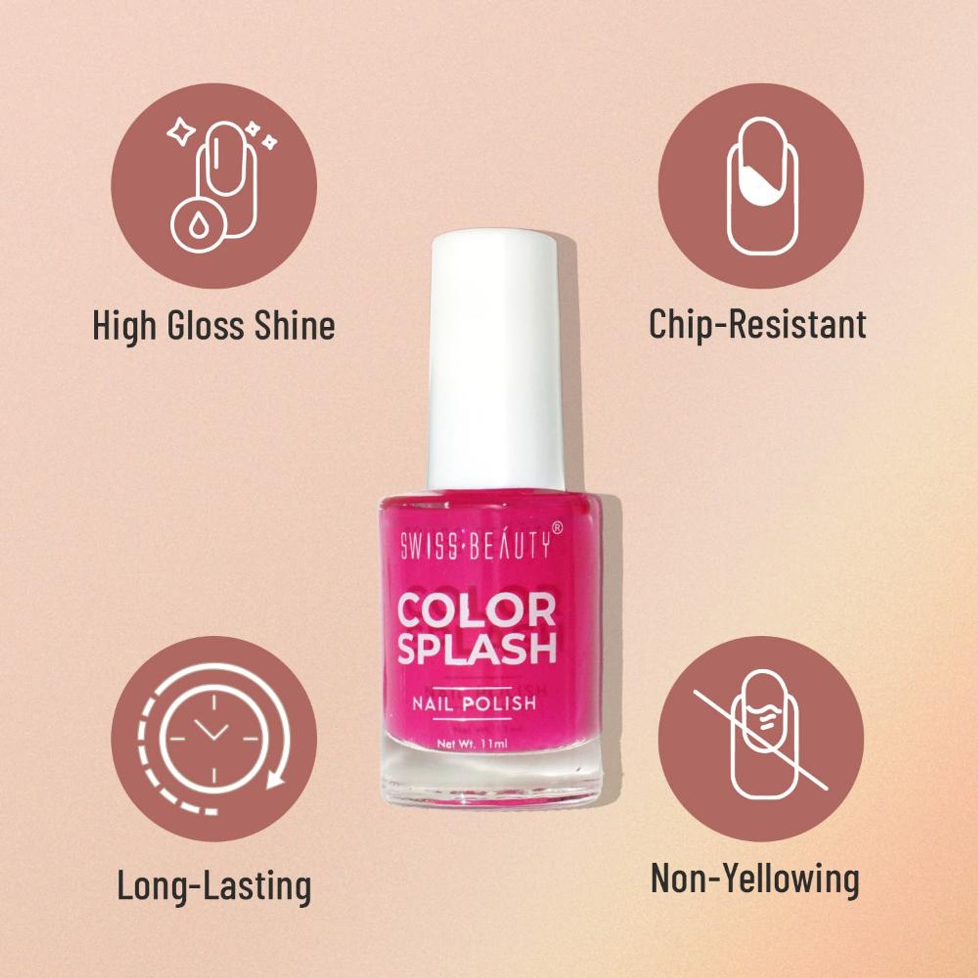 Swiss Beauty Color Splash Nail Polish - 401 Tender Blush