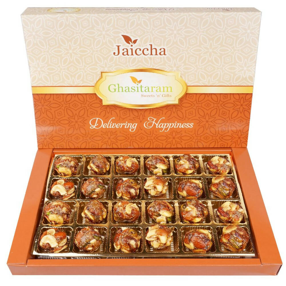 Ghasitaram Dry Fruit Laddoos with No Added Sugar 