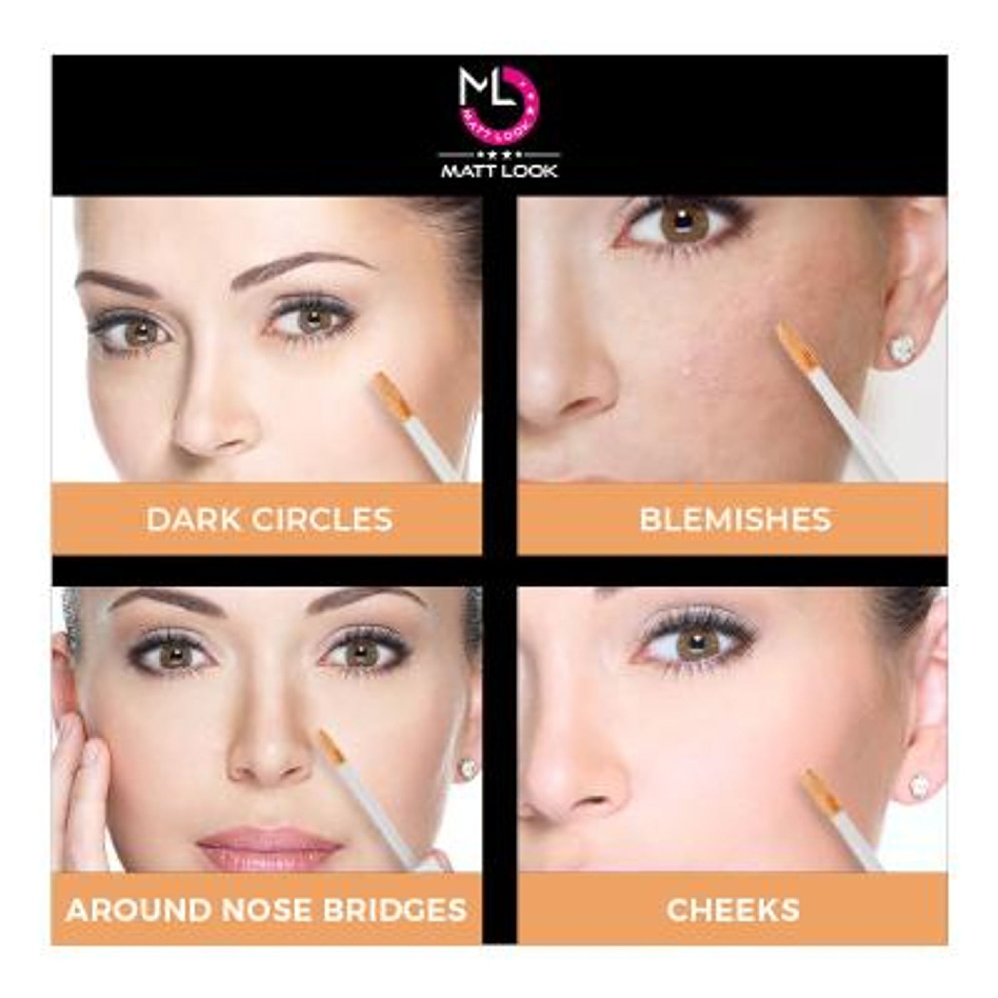 Matt Look Truly Matte Ultimate Cover Concealer - Light Ivory 