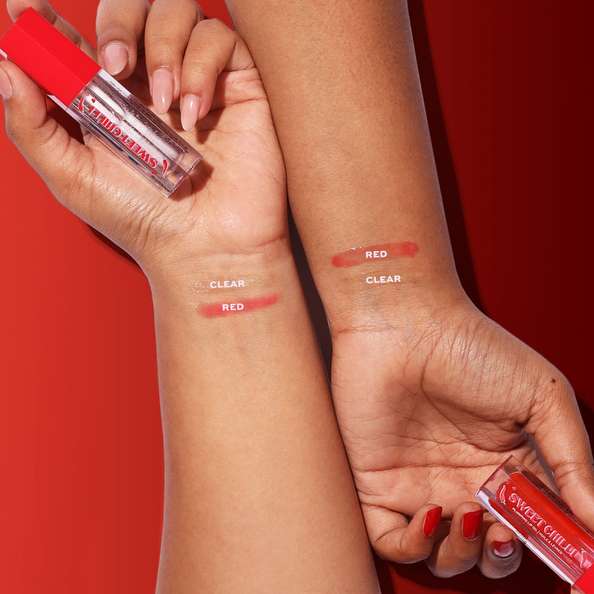Makeup Revolution Heart Revolution Sweet Chilli Plumping Lip Oil - Red