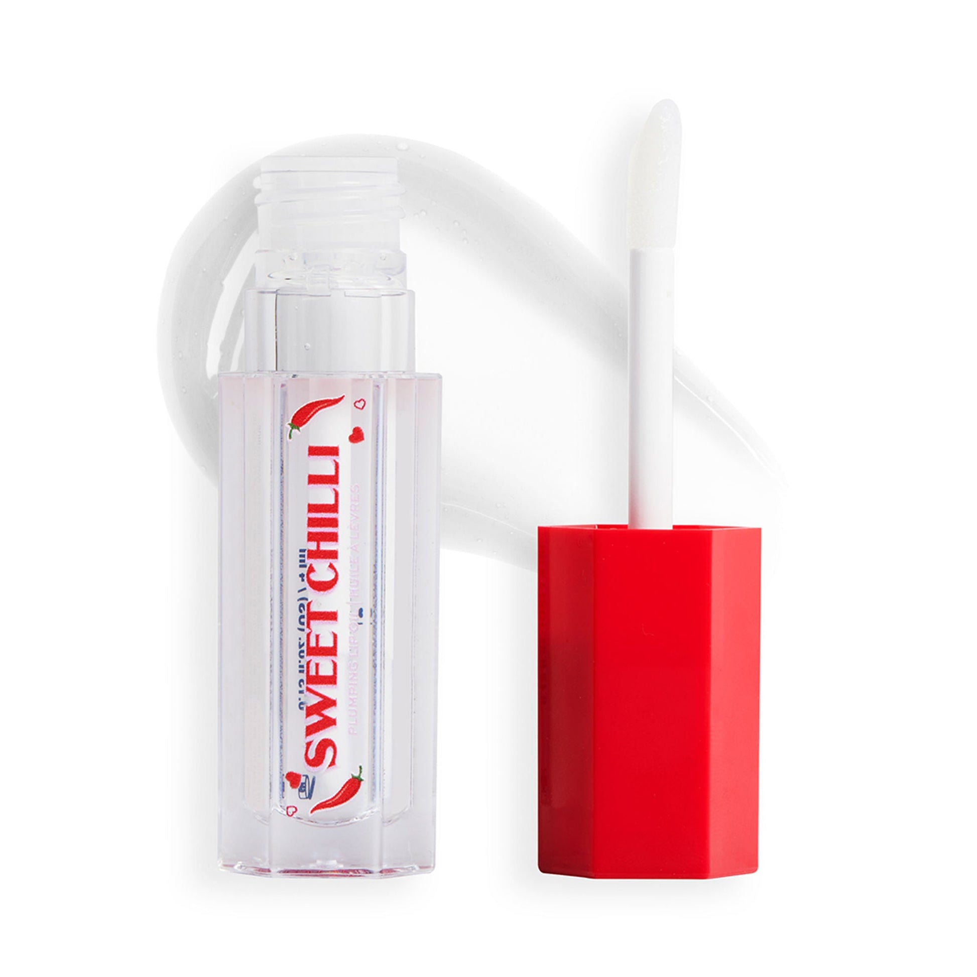 Makeup Revolution Heart Revolution Sweet Chilli Plumping Lip Oil - Clear