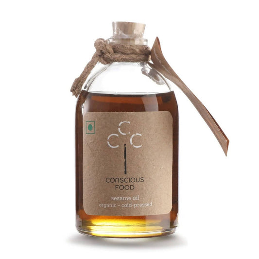 Conscious Food Organic Cold Pressed Sesame Oil 