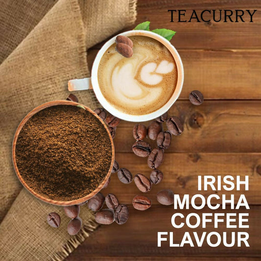 Teacurry Irish Mocha Instant Coffee - Arabica Freeze Dried Coffee for Instant Hot & Cold Coffee - Grab2buy