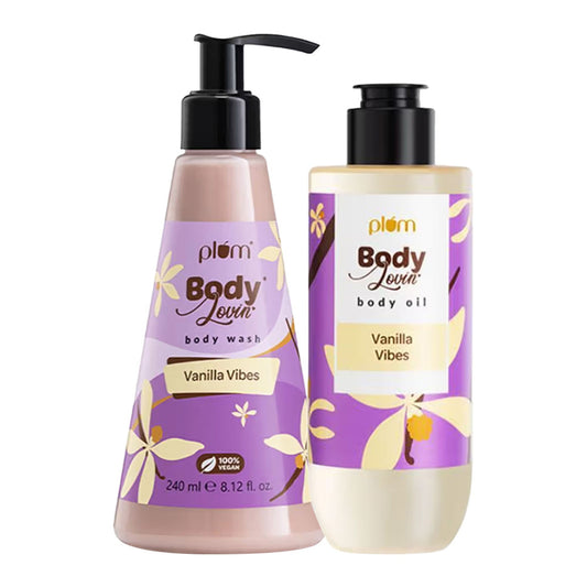 Plum Bodylovin' Vanilla Vibes Body Wash & Body Oil Duo 
