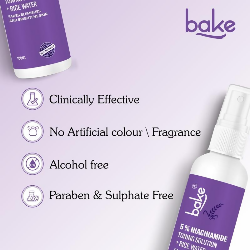 Bake 5% Niacinamide Toner With Fermented Rice Water  Grab2Buy Bake Grab2Buy