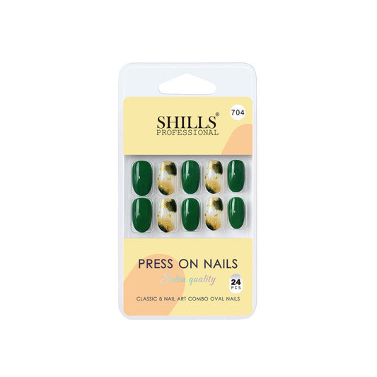 Shills Professional Reusable Press On Nails Oval - SPN704
