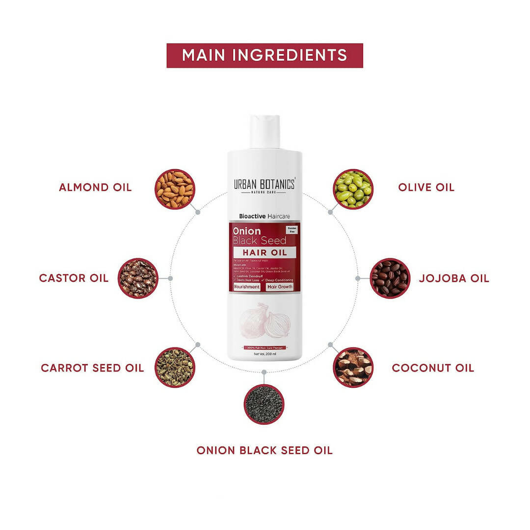Urban Botanics Onion Hair Oil for Hair Growth  Grab2Buy Urban Botanics Grab2Buy