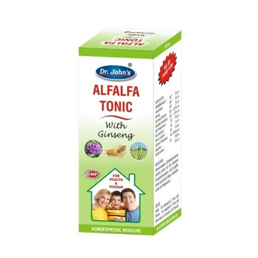 Dr. Johns Alfalfa Tonic With Ginseng – Homeopathic Energy, Appetite & Vitality Wellness Tonic 