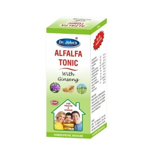 Dr. Johns Alfalfa Tonic With Ginseng – Homeopathic Energy, Appetite & Vitality Wellness Tonic 