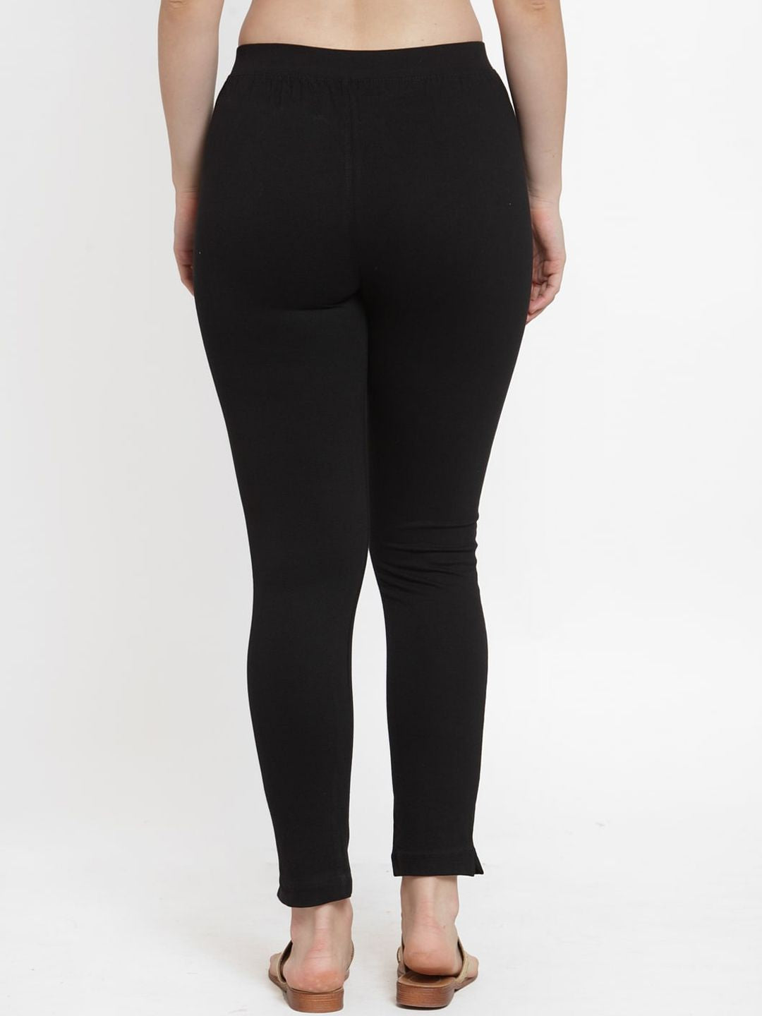 TAG 7 Women Pack Of 2 Solid Straight-Fit Ankle-Length Leggings