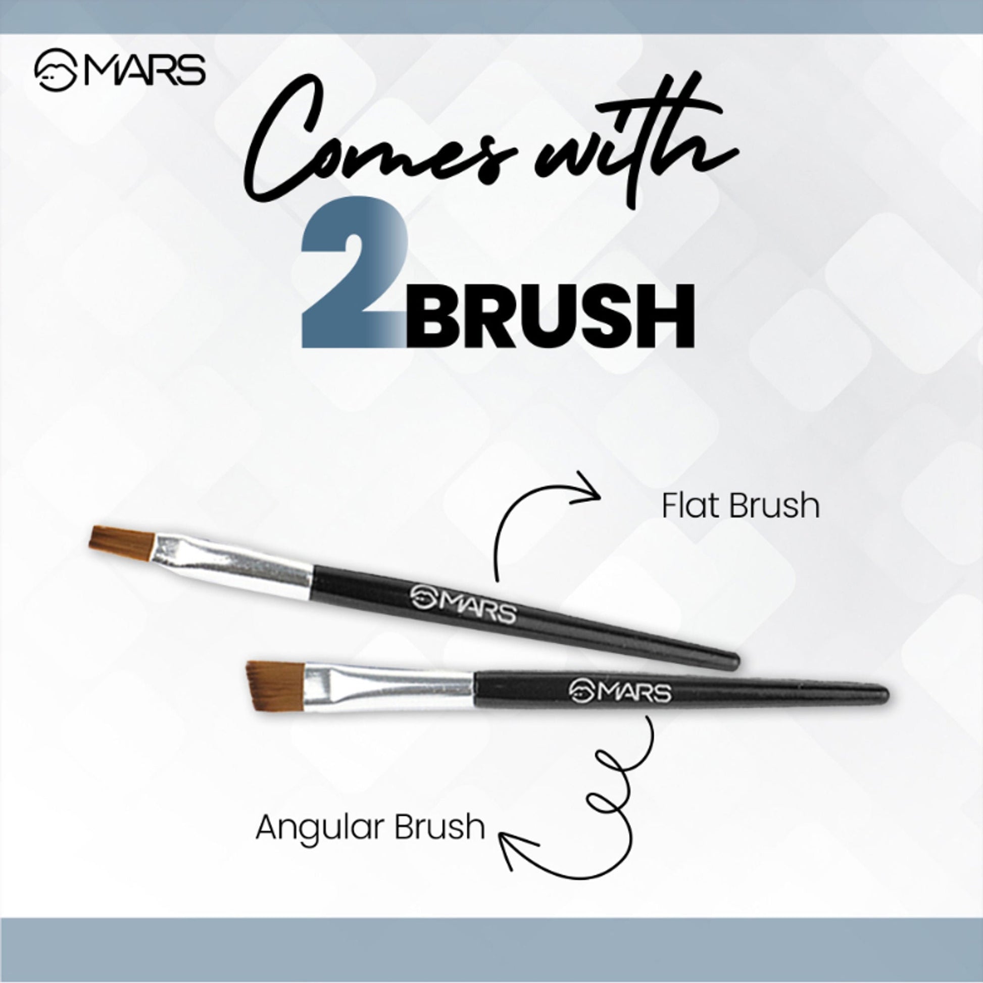 MARS Cosmetics 2-In-1 Hue Gel Eyeliner With 2 Brush Set - 1 