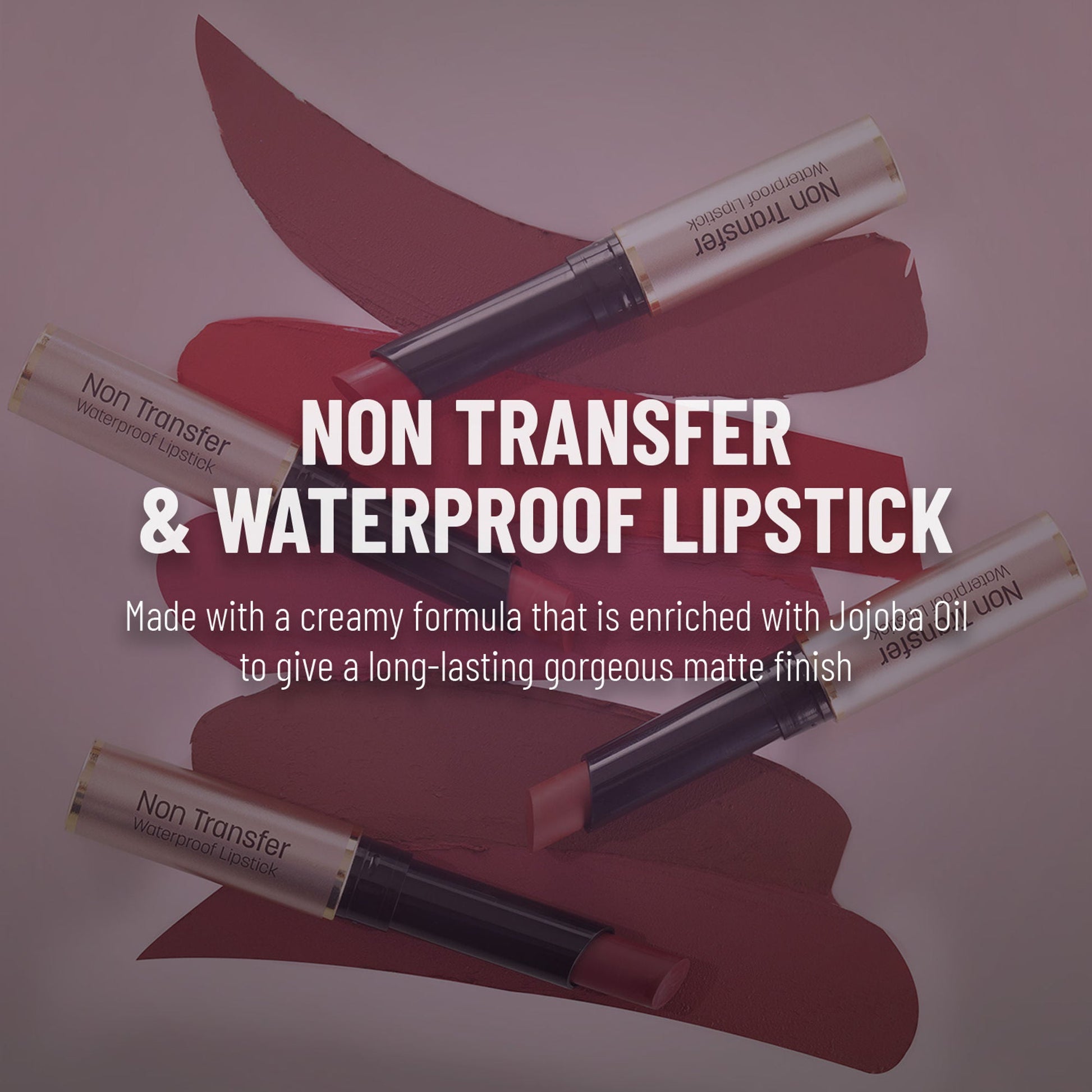 Swiss Beauty Non Transfer Waterproof Lipstick - 421 Lust On