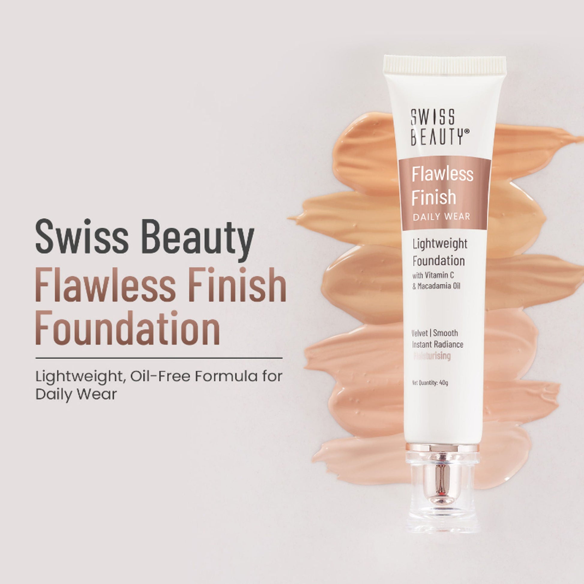 Swiss Beauty Flawless Finish Daily Wear Lightweight Foundation - 03 Natural Beige