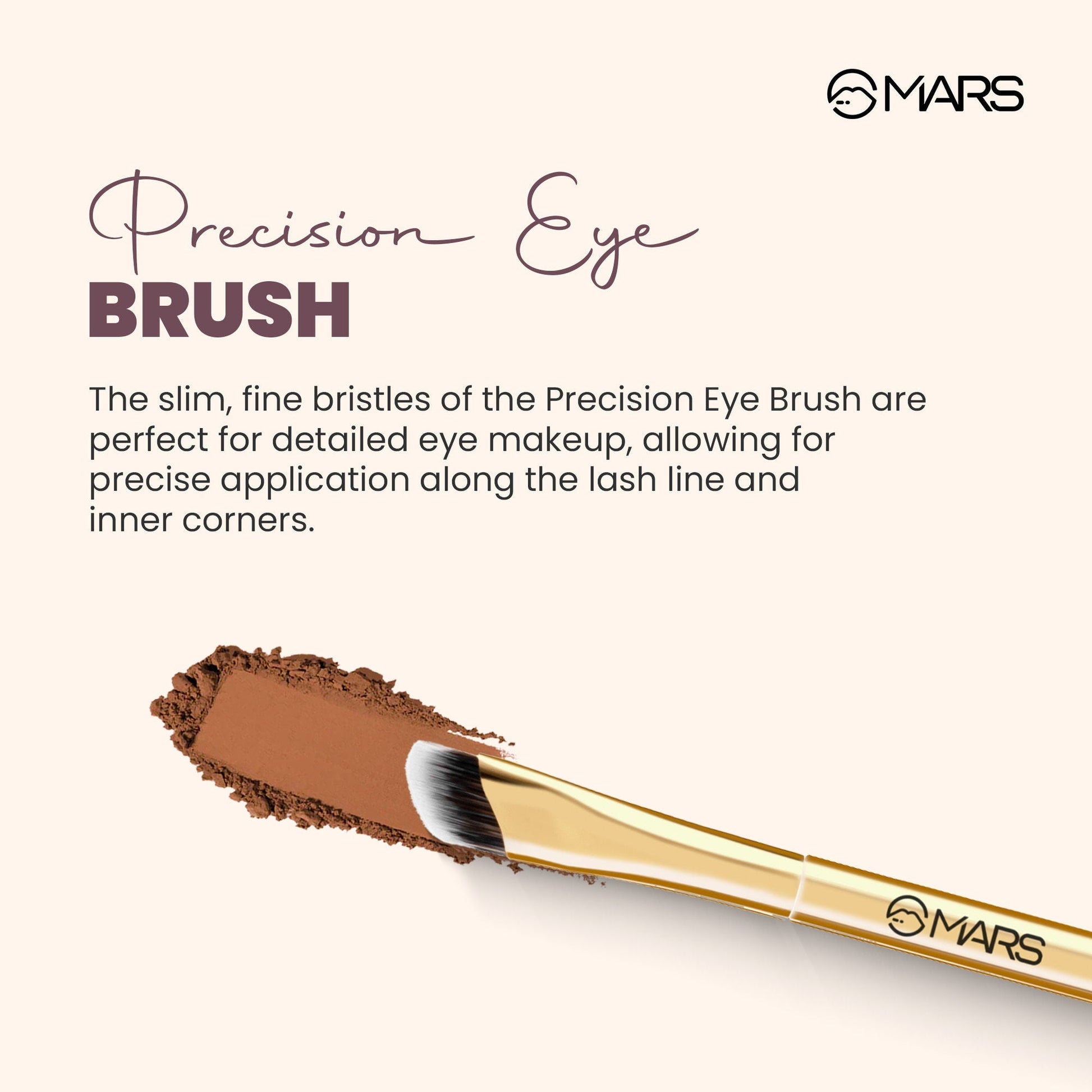 MARS Cosmetics Artist'S Arsenal Precision Eye Brush - Golden 