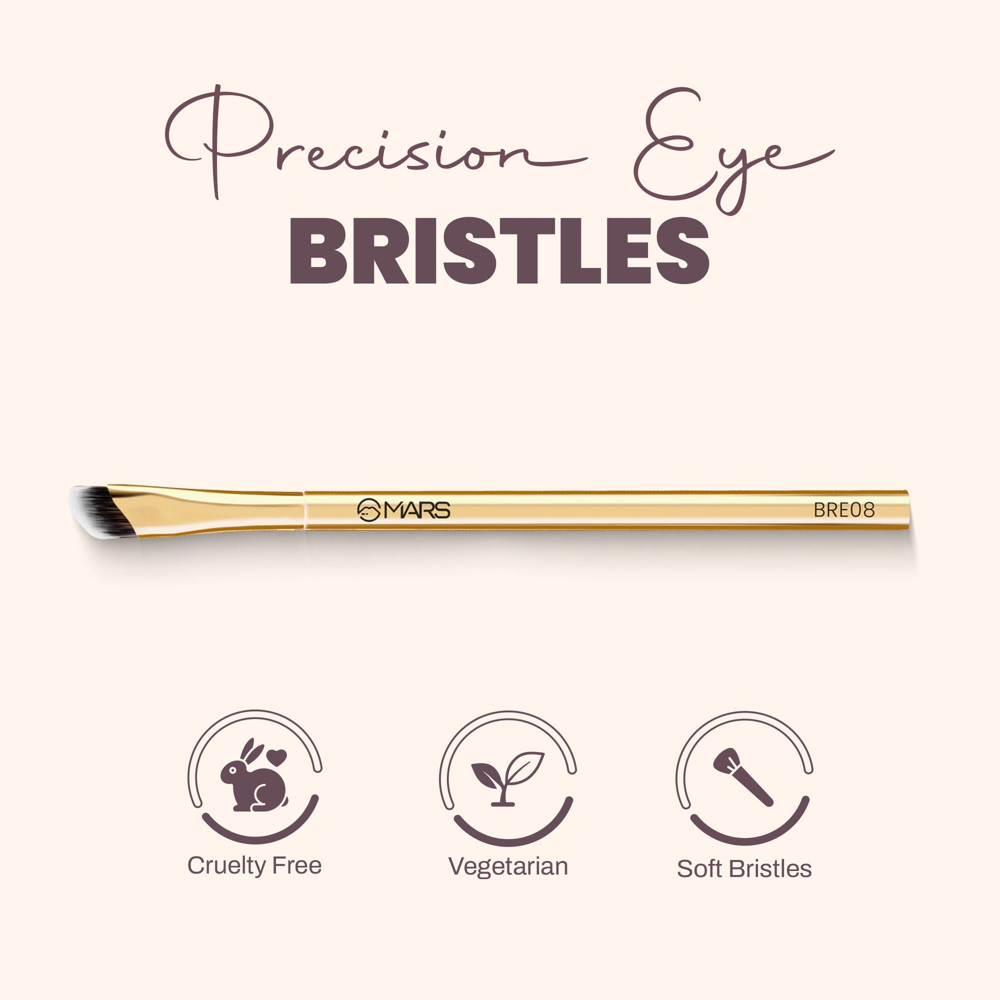 MARS Cosmetics Artist'S Arsenal Precision Eye Brush - Golden 