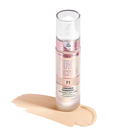 Makeup Revolution IRL Filter Longwear Foundation - F1