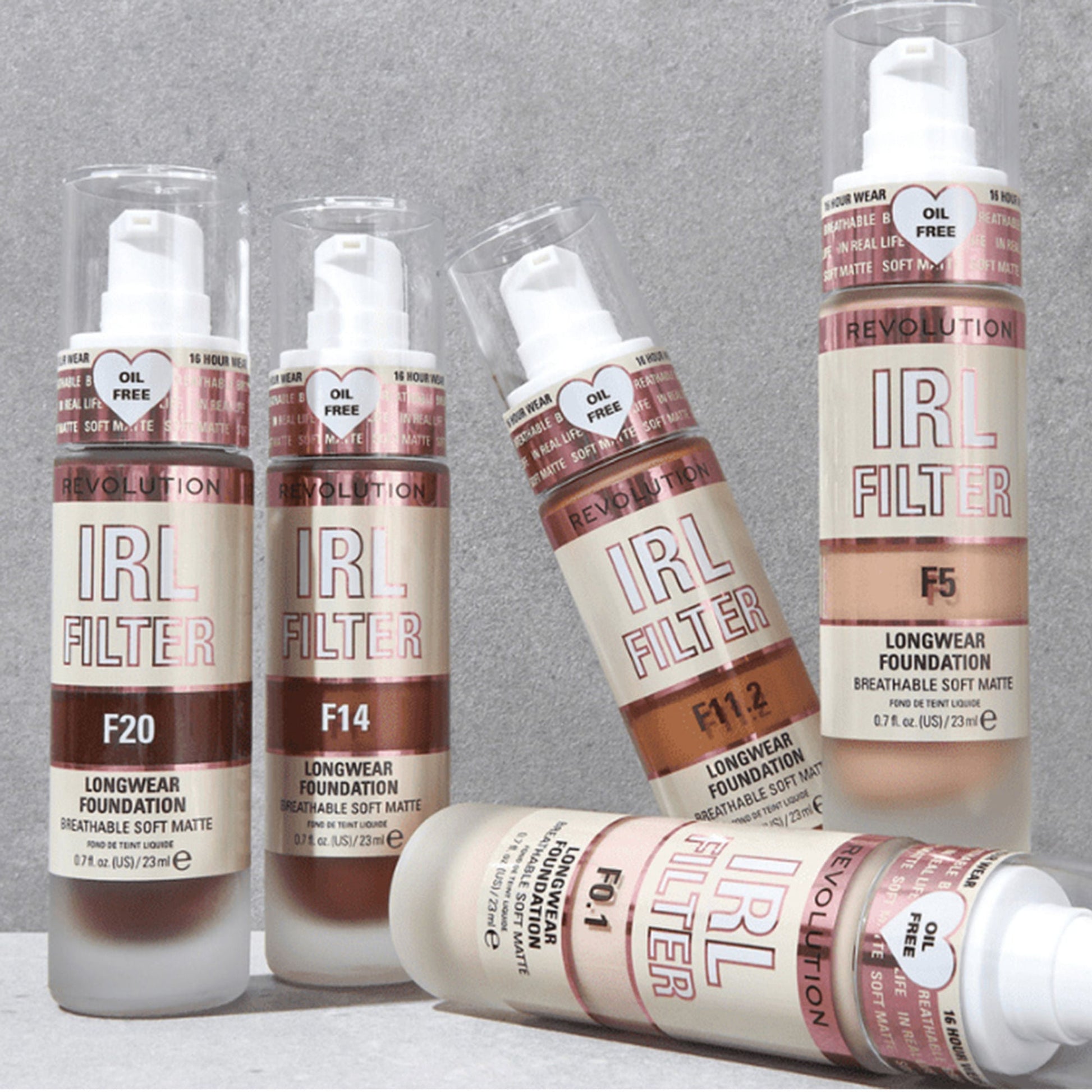 Makeup Revolution IRL Filter Longwear Foundation - F1