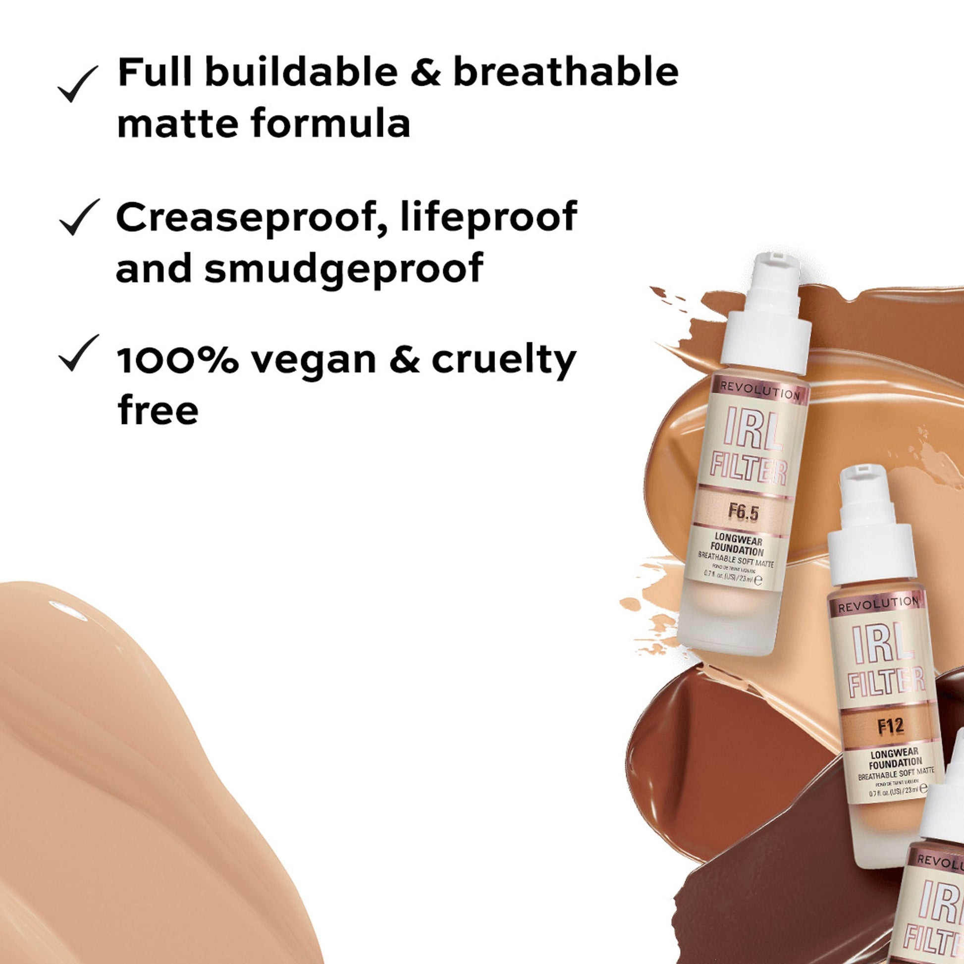 Makeup Revolution IRL Filter Longwear Foundation - F13