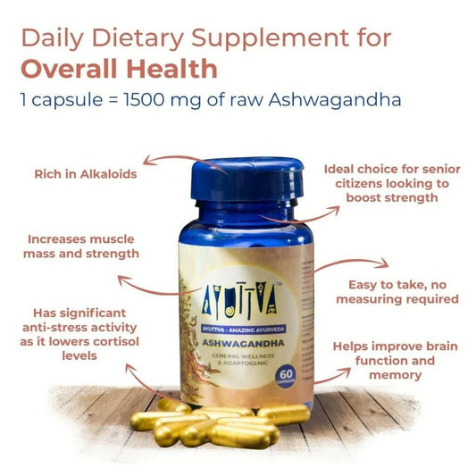 Ayuttva Ashwagandha Capsules - Grab2buy