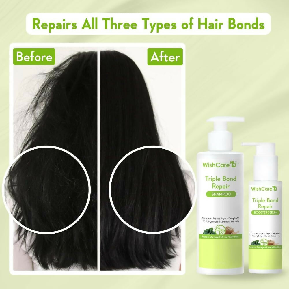Wishcare Triple Bond Shampoo & Hair Growth Serum Combo  Grab2Buy Wishcare Grab2Buy