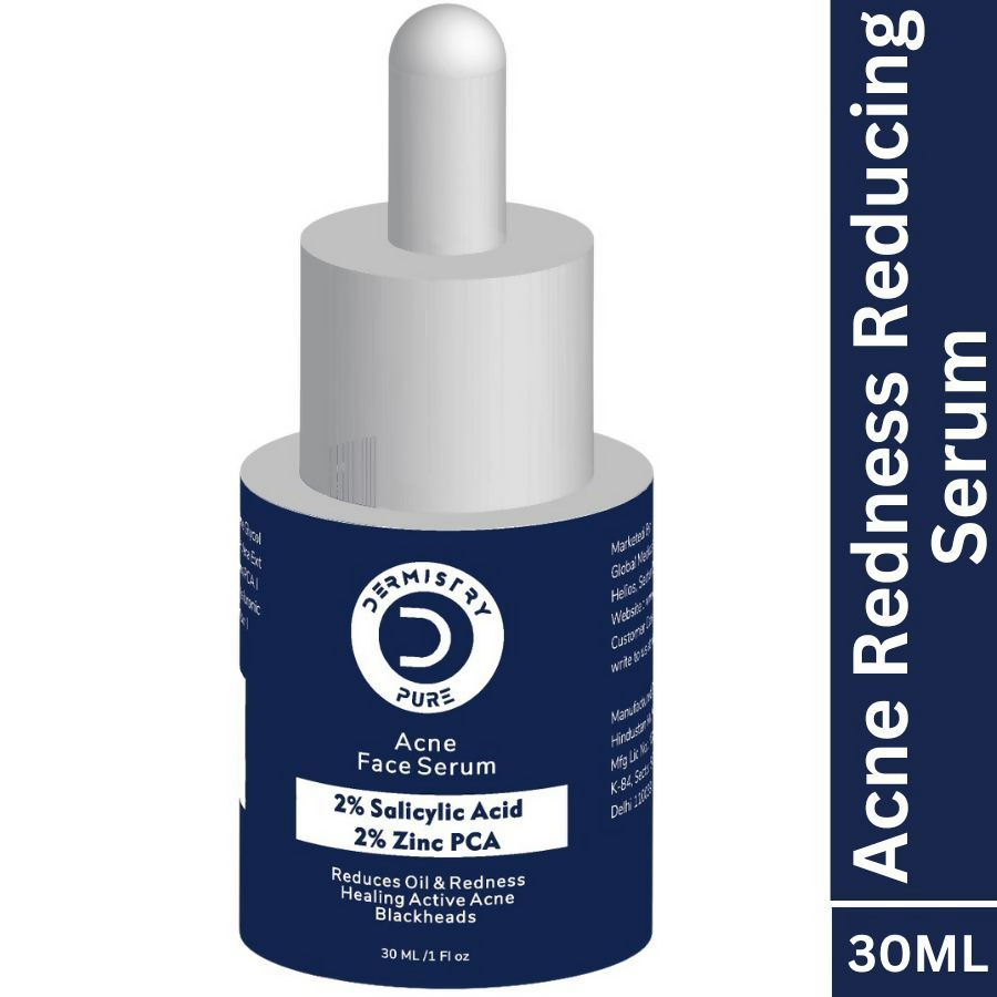 Dermistry 2% Salicylic Acid 2% Zinc Face Serum For Oily Acne Prone Skin Blackhead & Whiteheads Scars 