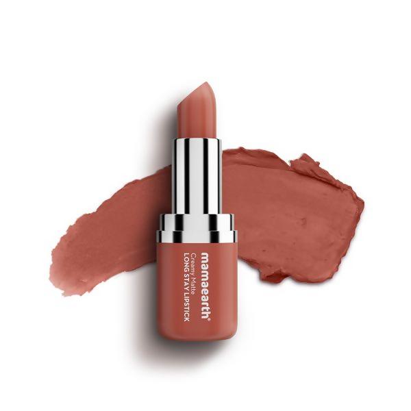 Mamaearth Creamy Matte Long Stay Lipstick - Brown Truffle 