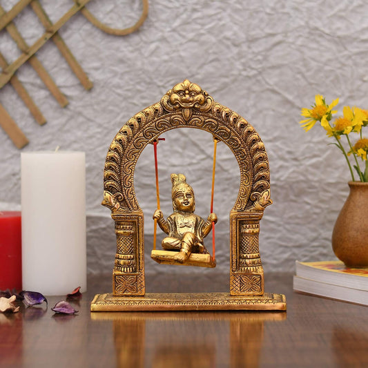 Collectible India Metal Laddu Gopal Idol - Grab2buy