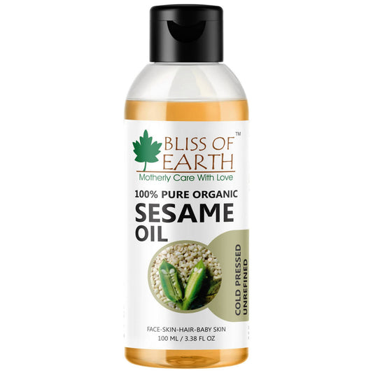 Bliss of Earth 100% Pure Organic Sesame Oil 