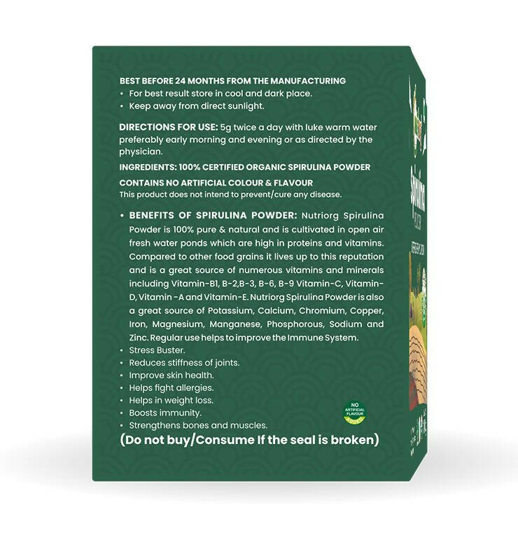 Nutriorg Spirulina Powder 