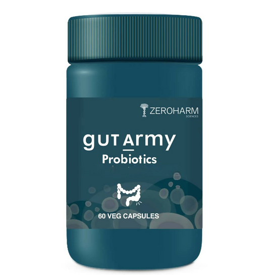 Zeroharm Gut Army Probiotics Constipation & IBS Capsules 