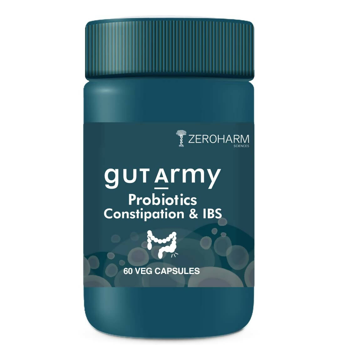 Zeroharm Gut Army Probiotics Constipation & IBS Capsules - Grab2buy