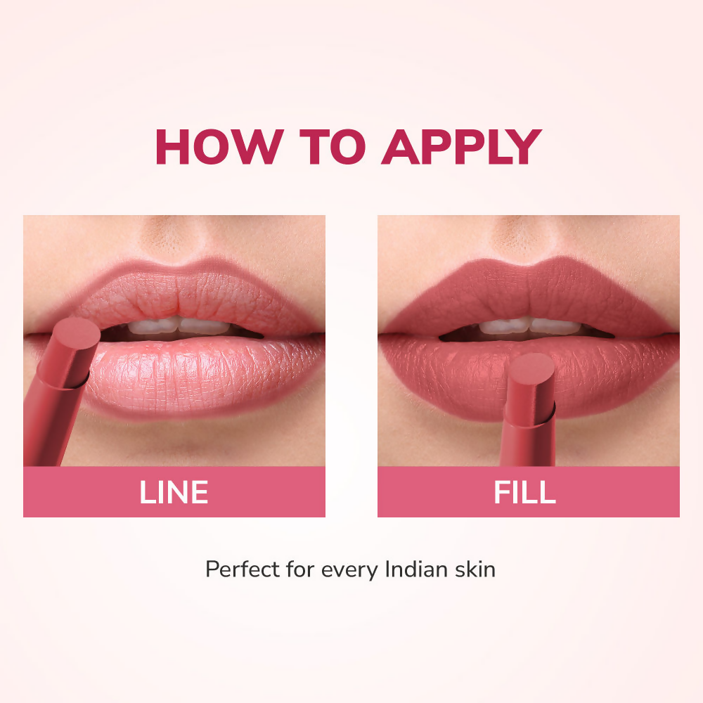 Mila Beaute Pout It Out Long Lasting & Matte Finish Lip Crayon Lipstick - Mulan