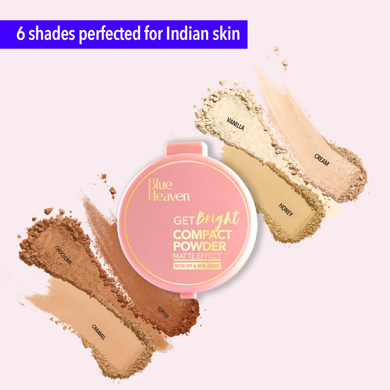 Blue Heaven Get Bright Compact Powder - Vanilla 