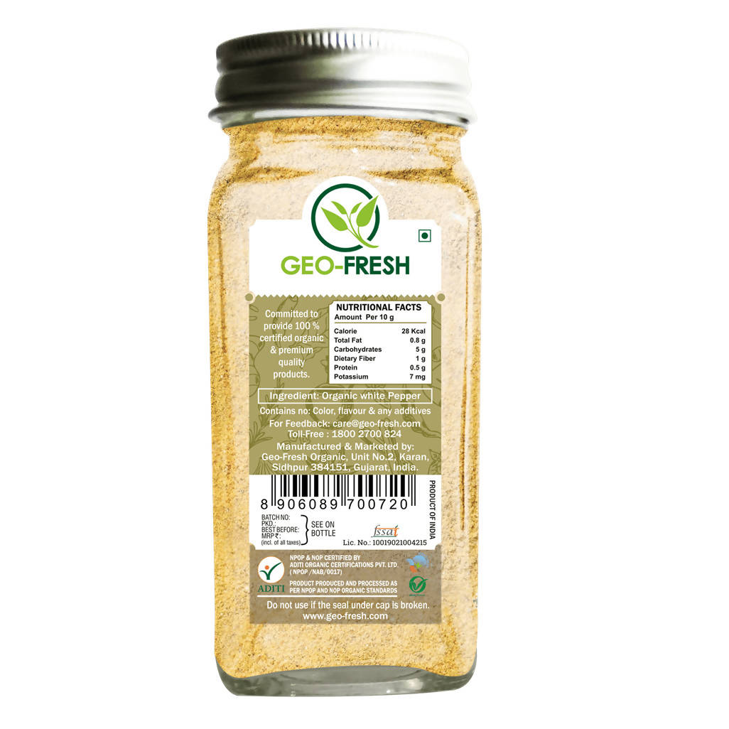 Geo-Fresh Organic White Pepper Powder - Grab2buy