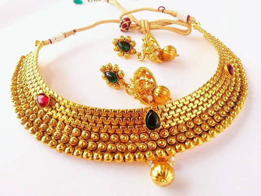 Multicolor Kemp Antique Necklace Set