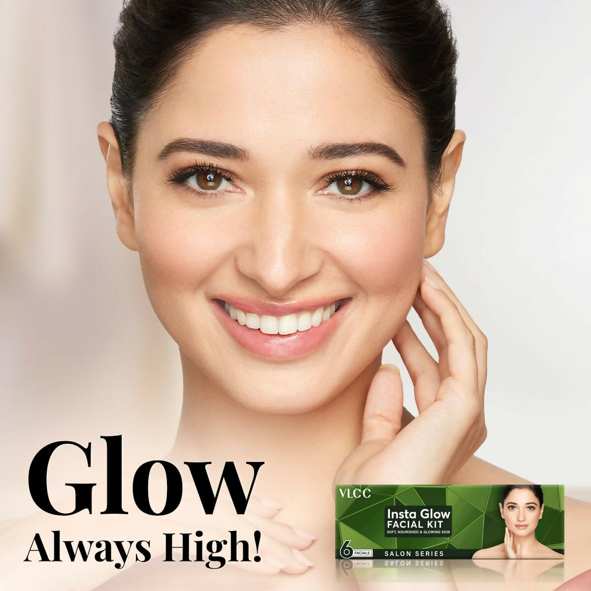 VLCC Salon Series Insta Glow Facial Kit (6 Facials) For Premature Ageing, Youthful Glow Facial Kit  Grab2Buy VLCC Grab2Buy