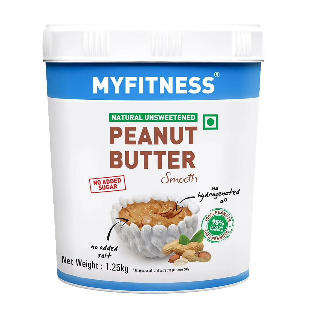 Myfitness Unsweetened Natural Peanut Butter Smooth - Grab2buy