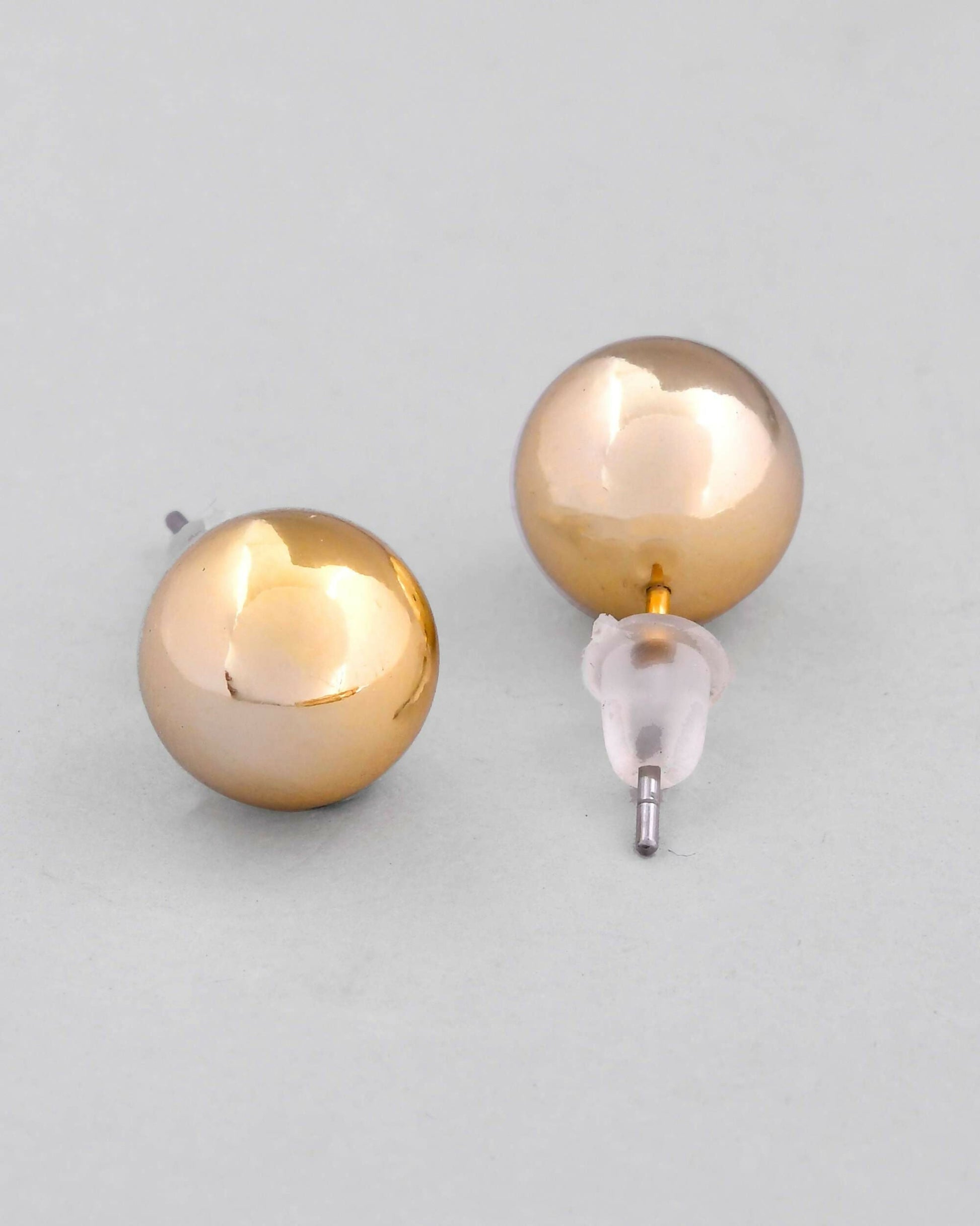 VOJ Gold-Polished Western Hasli with Studs Earrings Set  Grab2Buy VOJ Grab2Buy