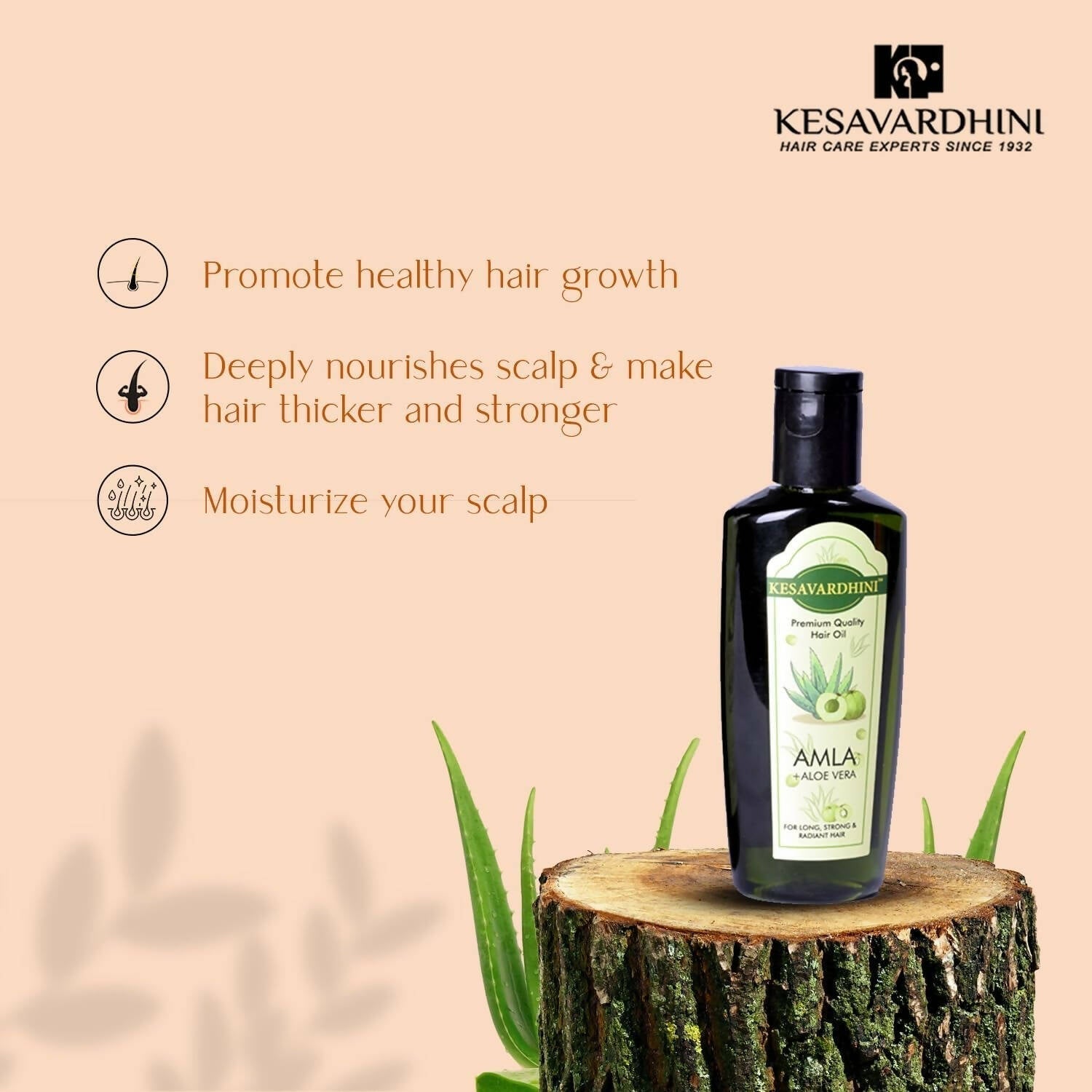 Kesavardhini Aloe Vera Amla Oil 