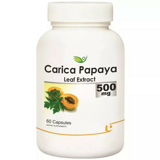 Biotrex Carica Papaya Leaf Extract 500mg Capsules 