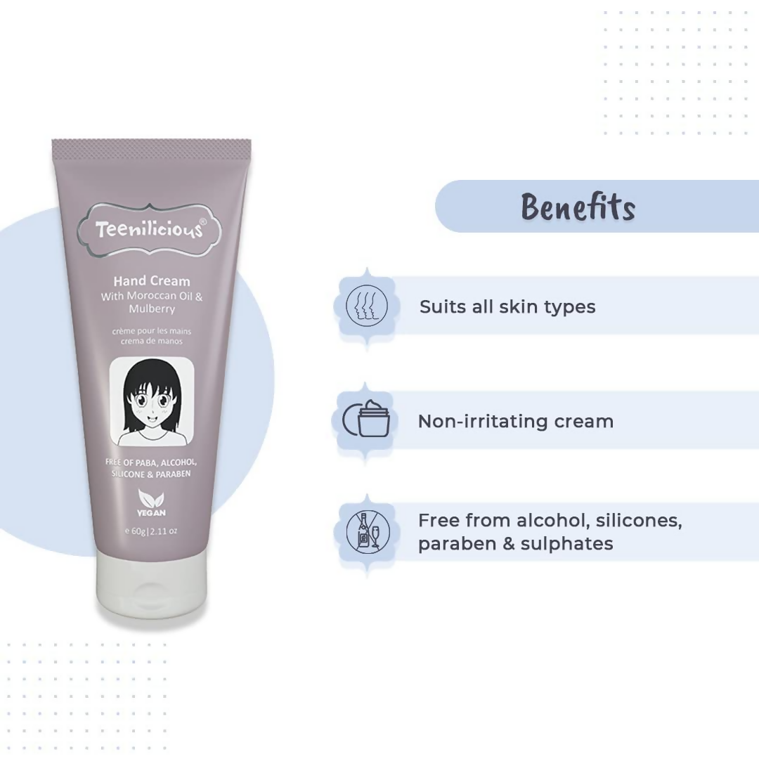 Teenilicious Hand Cream With Moroccan Oil & Mulberry 