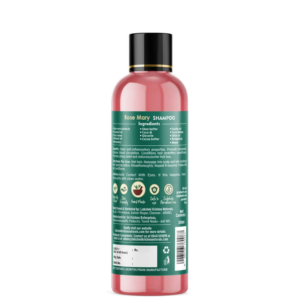 Lakshmi Krishna Naturals Rose Mary Shampoo