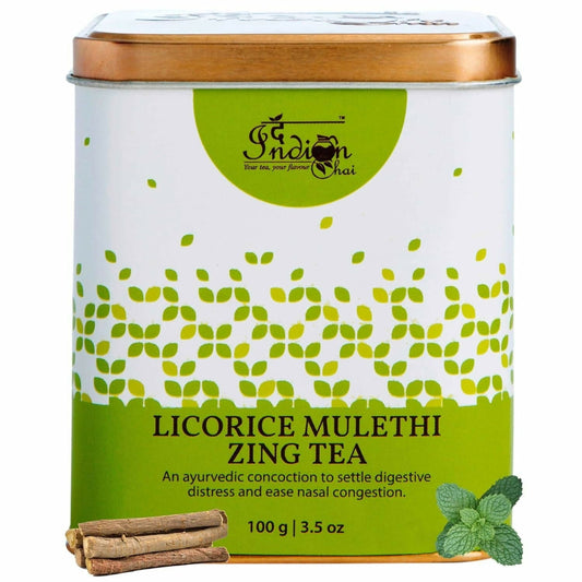 The Indian Chai - Licorice Mulethi Zing Ayurvedic Tea 