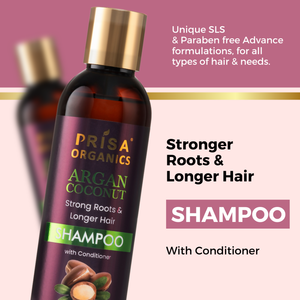 Prisa Organics Argan & Coconut Shampoo 