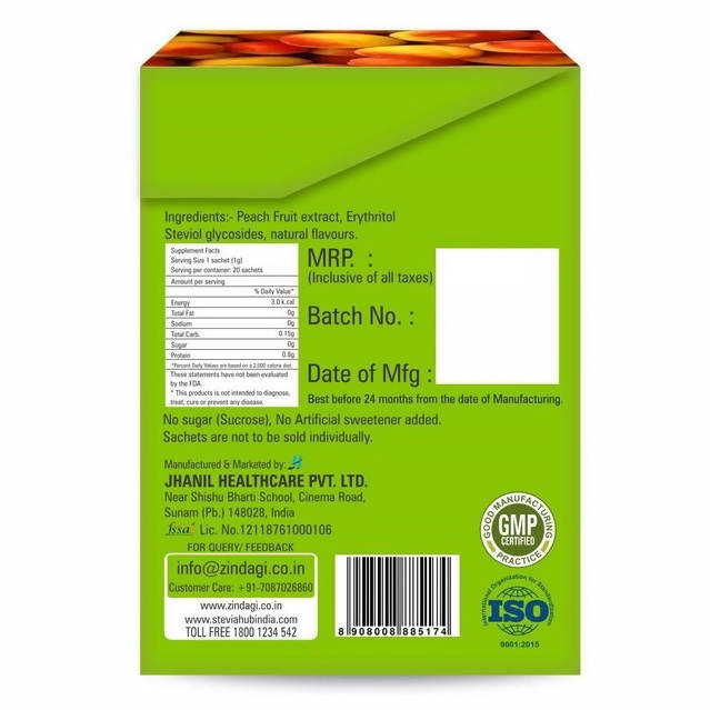 Zindagi Peach Herbal Infusion Sachets  Grab2Buy Zindagi Grab2Buy